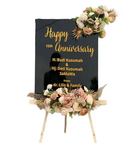 Papan Bunga Akrilik Deling